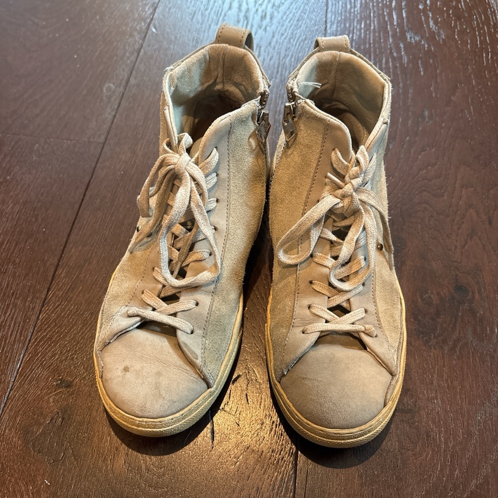 All Saints women’s Beige High-Top Sneakers 7